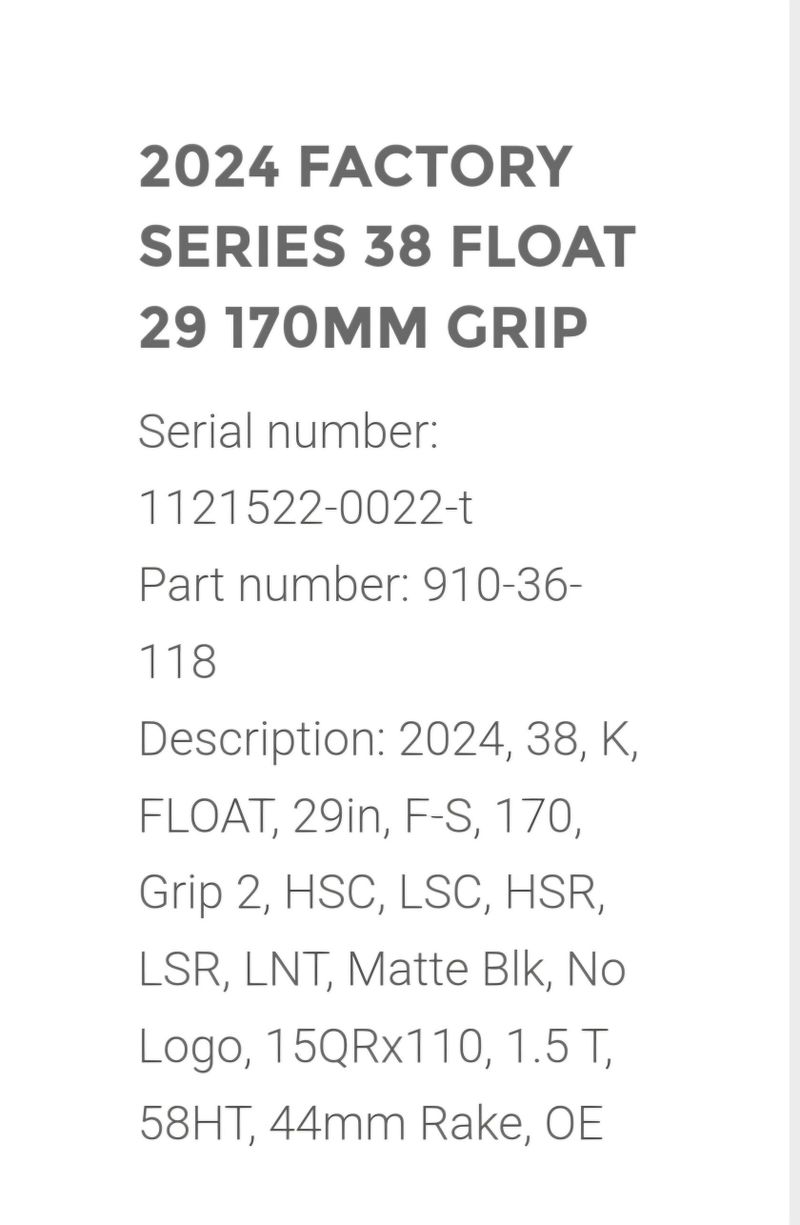 2024 Factory series 38 Float 29 170mm Grip2
