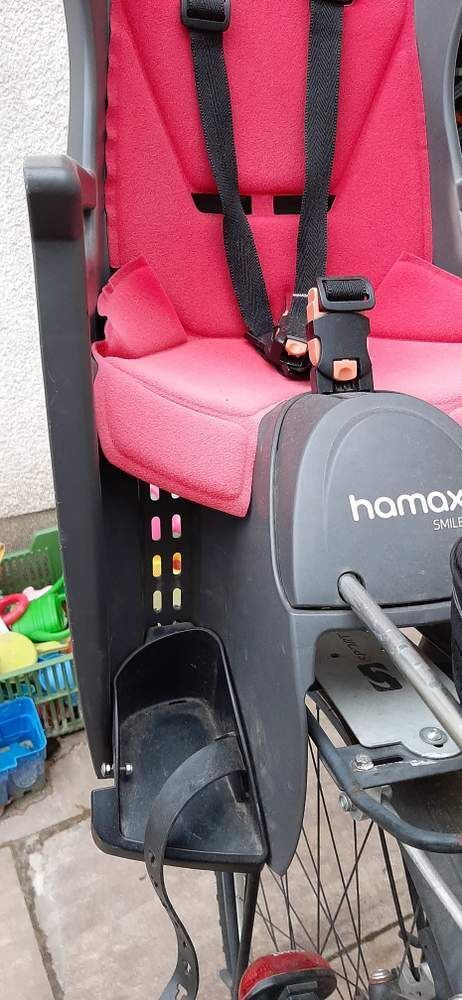 Prodám dětskou cyklo sedačku Hamax Smiley šedo růžová