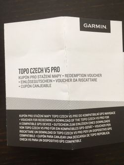 Garmin Topo Czech V5 PRO