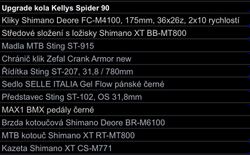 Kellys Spider 90 - upgrade
