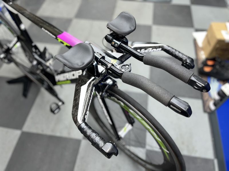 Triatlonové kolo Merida Warp TT | vel. "M" | Shimano DuraAce Di2 | Fulcrum XLR 80 | Rotor watmetr