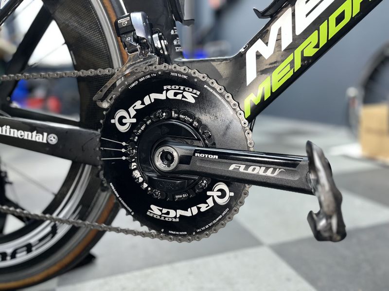 Triatlonové kolo Merida Warp TT | vel. "M" | Shimano DuraAce Di2 | Fulcrum XLR 80 | Rotor watmetr