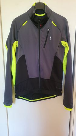 Zimní bunda Specialized Element SL Elite Jacket anthracite/neon yellow