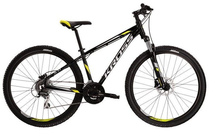 KROSS Hexagon 5.0 black/lime/grey glossy 2022, vel. S, M, L