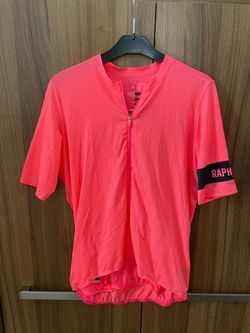 Pánský cyklistický dres Rapha Pro Team Flyweight Jersey-High-Vis Pink