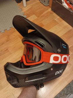Helma POC Coron Air Carbon SPIN+Brýle POC Ora+Clarity Lens
