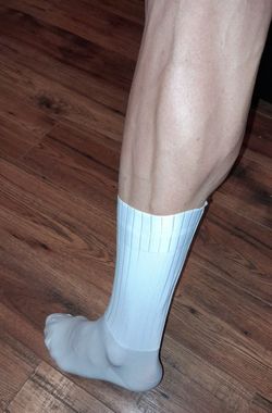 Lehké závodní AERO ponožky bílé, vel. 39-45