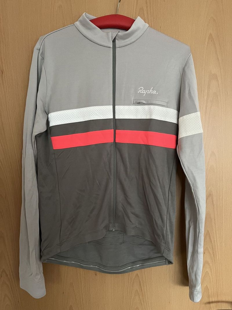Pouze vyzkoušená lehká bunda/mikina Rapha - MEN'S BREVET LONG SLEEVE JERSEY (L)