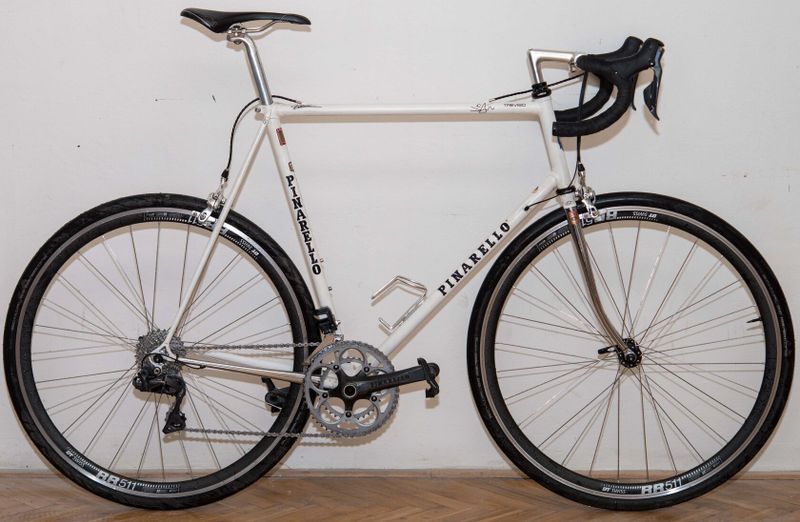 Pinarello Treviso 1994 Columbus GPX Ultegra Di2 r8050, XL, 30mm pláště, DT240s Použité