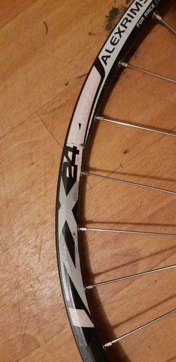 Vypletené zadní kolo Alexrims s kotoučovou brzdou 160mm