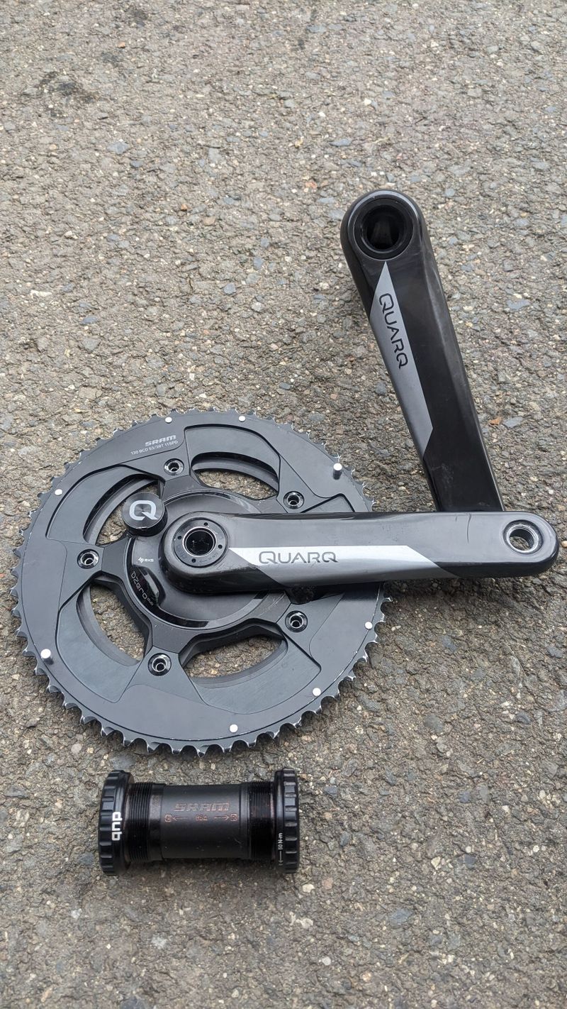 kliky SRAM Quarq Power Meter DZero 2x11 DUB 53/39z, 175 mm + střed