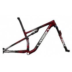 Rámová sada SPECIALIZED EPIC S-WORKS GLOSS RED TINT / BLACK TINT / FLAKE SILVER / GRANITE, vel. L