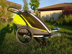 Cyklo vozík Thule Chariot Cab 2 vč. jog. setu - nová generace 