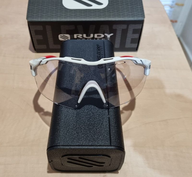 Rudy Project Cutline White ImpactX Photochromic 2 Laser Red