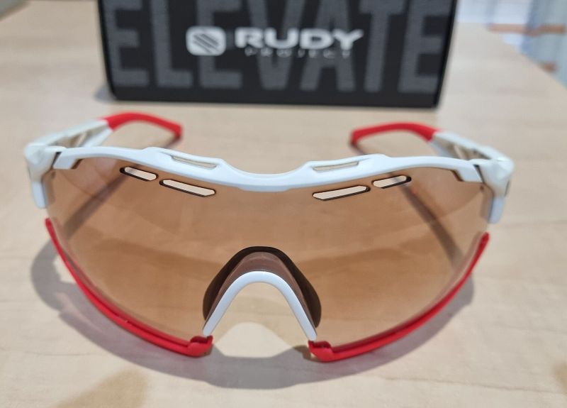 Rudy Project Cutline White ImpactX Photochromic 2 Laser Red