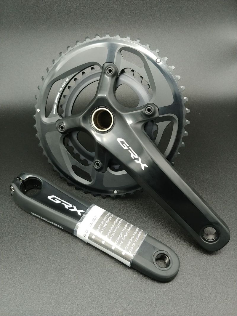 Nové gravel kliky Shimano GRX 810, délka 172,5 mm, převodníky 48/31