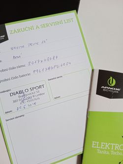 Prodám elektrokolo Apache Wakita Prime 26