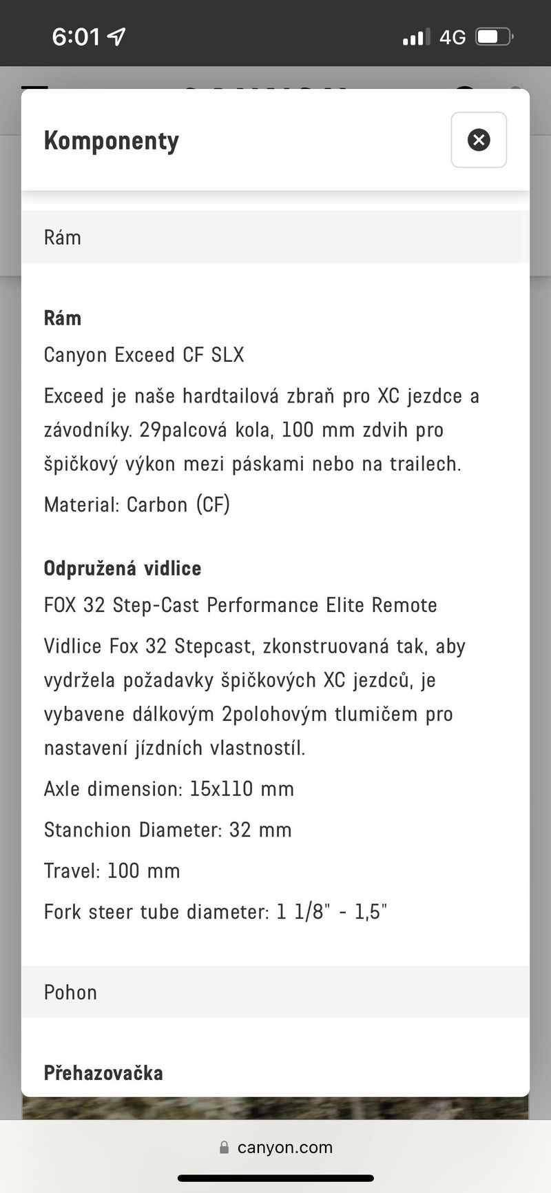 Exceed CF SLX 8 CANYON