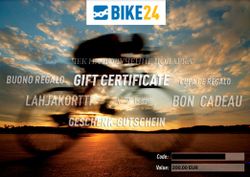 Bike24 Dárkový certifikát v hodnotě 250 EUR