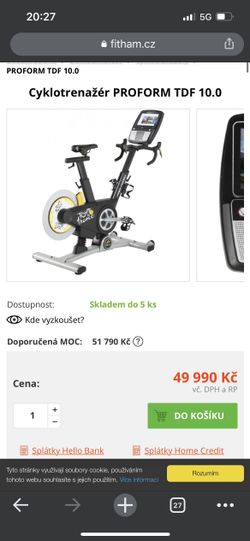 Cyklotrenažér PROFORM TDF 10.0, Rotoped