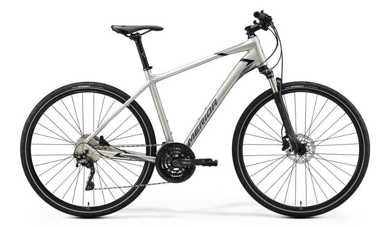 Jízdní kolo Merida Crossway 600 (koupeno 2021) za poloviční cenu a vč. doplňků