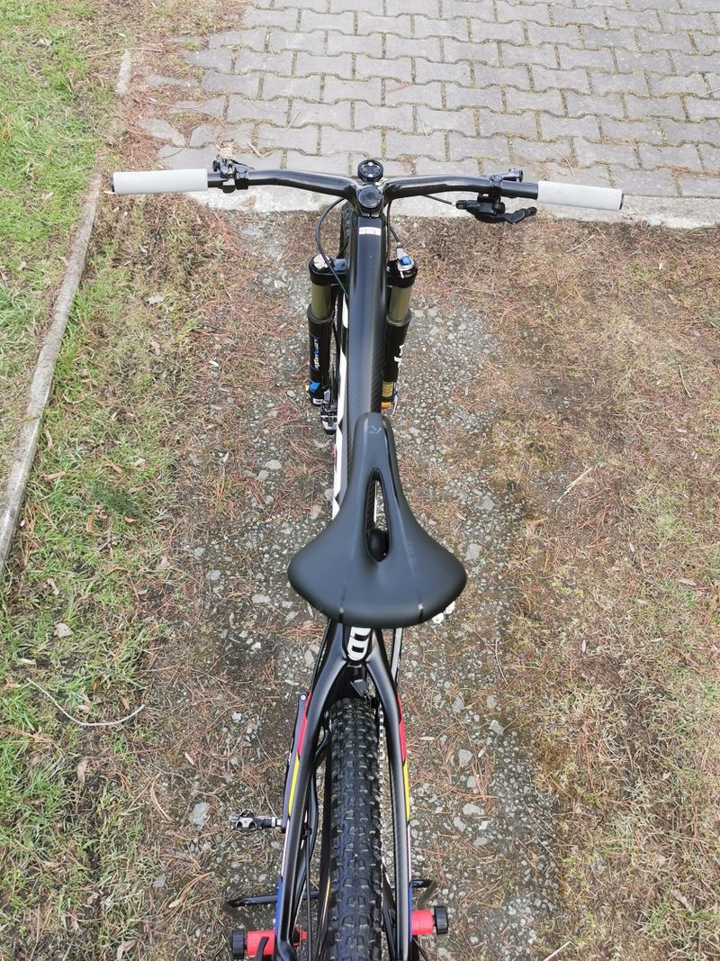 Look 989, shimano XTR 1x12s, karbonová vidlice AXON Werx, MAVIC CROSSMAX PRO