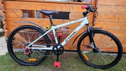 Dětské horské kolo Rockrider 300 24" věk 7-12let postava 120-150cm jako NOVÉ po servisu