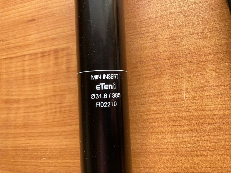 Teleskopická sedlovka KS KIND Shock eTEN Průměr 31,6 mm Zdvih 100mm