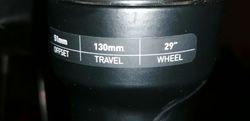 29" Rock Shox Judy Silver TK 130mm