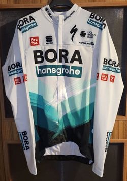 nový dres Sportful Bora Hansgrohe, dl. rukáv, vel. L (plus čepička) 