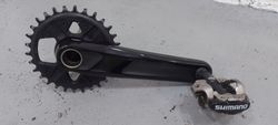Prodám MTB kliky shimano včetně pedálů PD M520