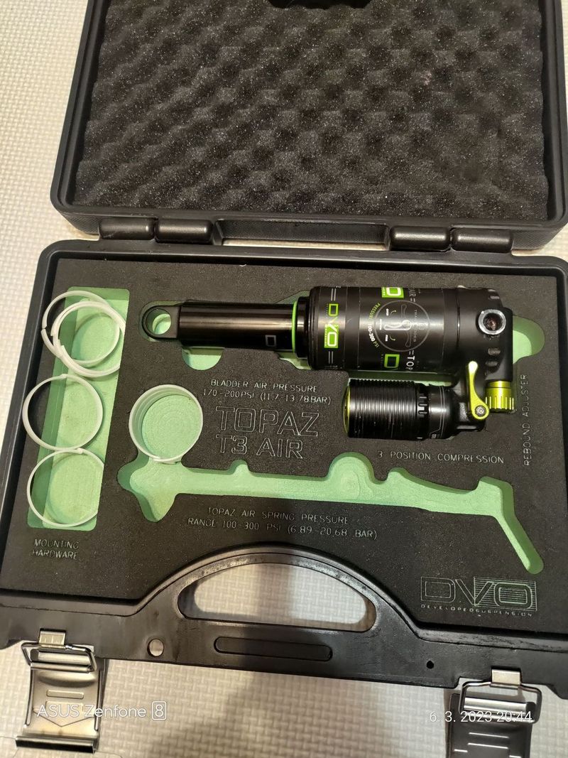 DVO vzduchový tlumič Topaz T3 AIR Trunion 185/55