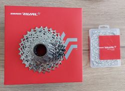 Kazeta SRAM Rival XG 12 sp, 10-30T + řetěz SRAM Rival D1 12sp. 107 článků+spojka - NOVÉ