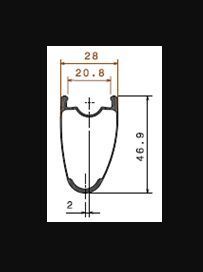 NOVÁ Zapletená silniční / gravel karbonová kola Ambrosio TLR 1300g Made in ITALY