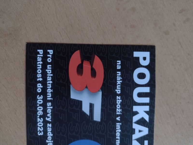 Poukazy do 3F obchodu