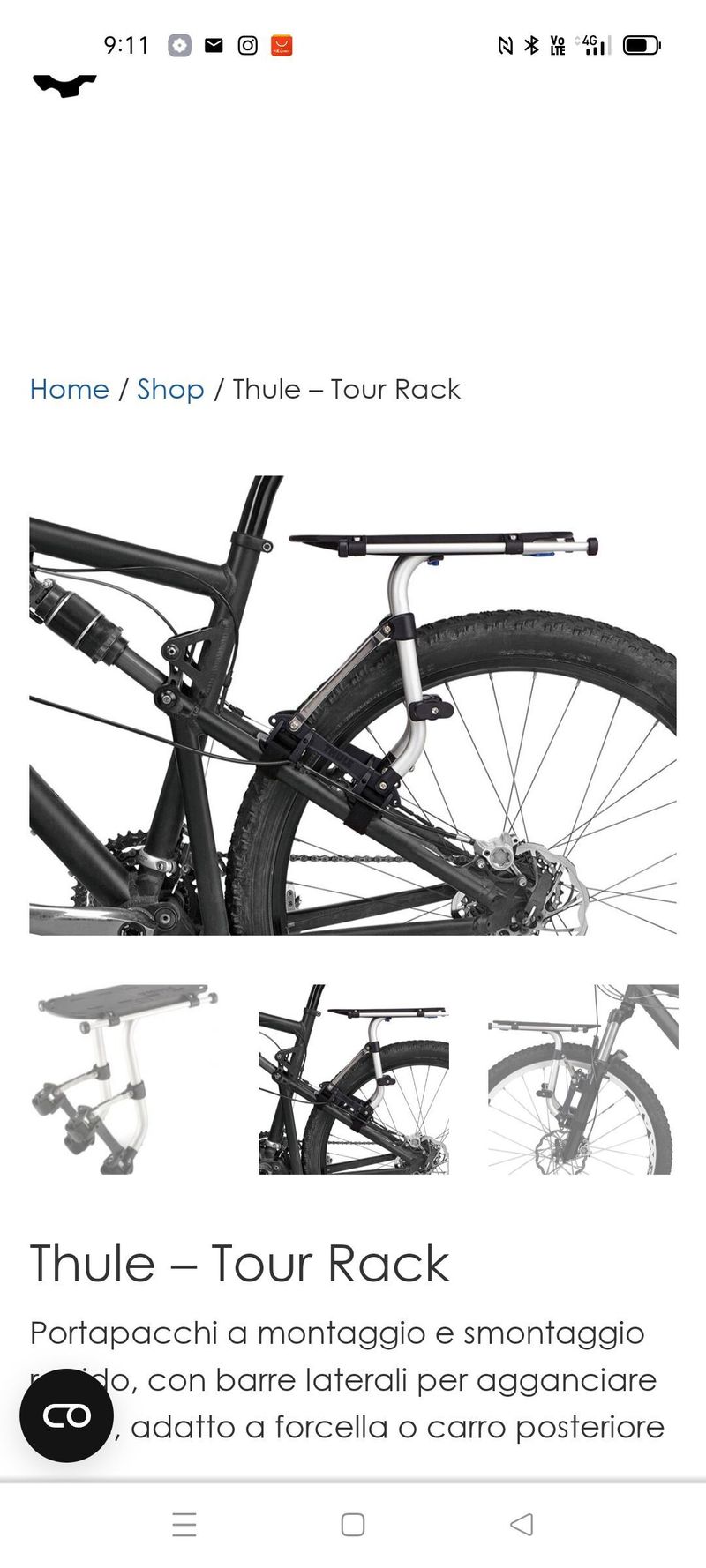 Thule tour rack