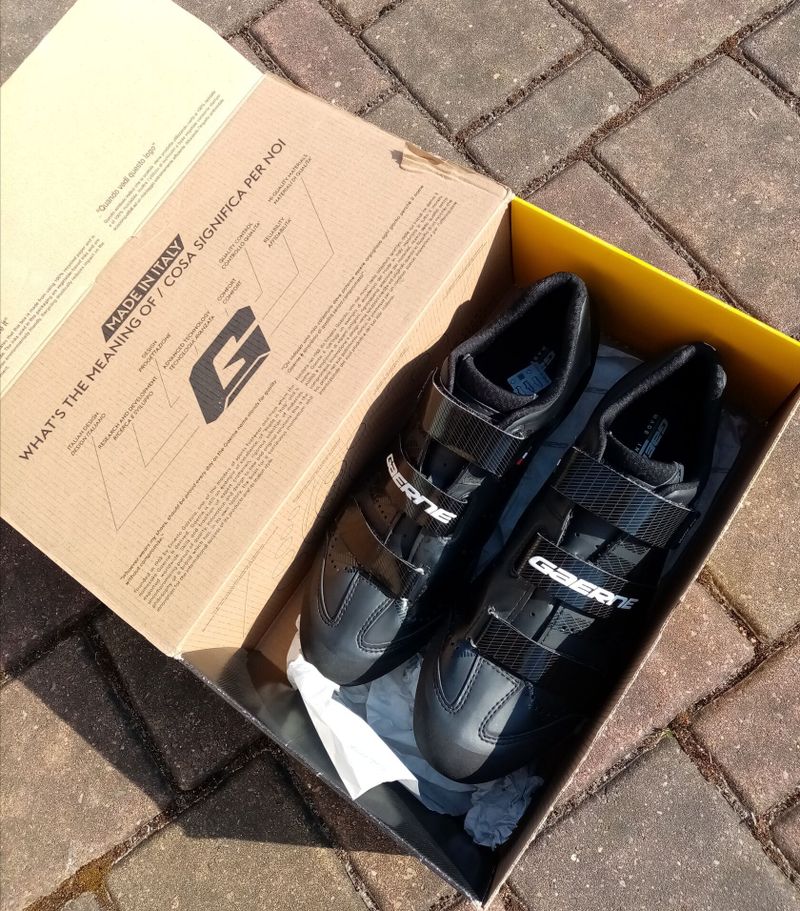 MTB tretry Gaerne Laser wide Black, vel. 45 