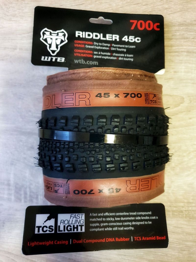 Nové bezdušové pláště WTB Riddler 700x45c na Gravel 