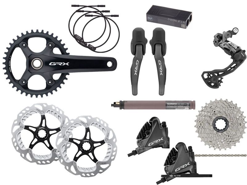Shimano GRX Di2 RX815 1x11, 40 zubů, 172.5 mm, 11-42