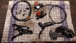 Brzdy Sram Level TL+ šaltr Sram GX+řazení