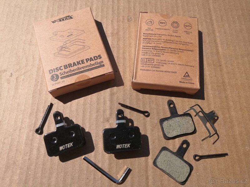 Cyklo brzdové destičky pro Shimano brzdy, 3 páry, cena celkem