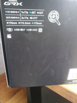 Nové kliky SHIMANO GRX 810-1 délka 175, převodník 40 zubů
