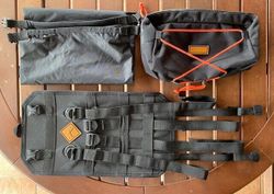 Restrap - Taška na riadidlá: Bar Bag 14l - Black/Orange