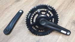 kliky FSA Omega AGX 2x11 48/32 172.5 mm včetně osy – demontáž z nového kola
