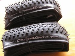 nové pláště Continental Cross King a MountainKing 35mm