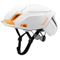 Univerzální aerodynamická letní/zimní přilba s blikačkou Bollé The One Road Premium White Orange