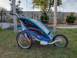 Vozík za kolo Thule Chariot CX2 + lyže, miminkovník