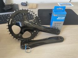 Kliky FC-RS500 175mm, předodník MAX1 Narrow Wide 40t/11s, střed BB-RS500