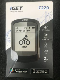Prodám nový cyklopočítač iGET C220 + orig. držák