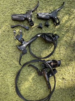 SRAM CODE R přední/zadní + krátké páky SHIMANO Deore